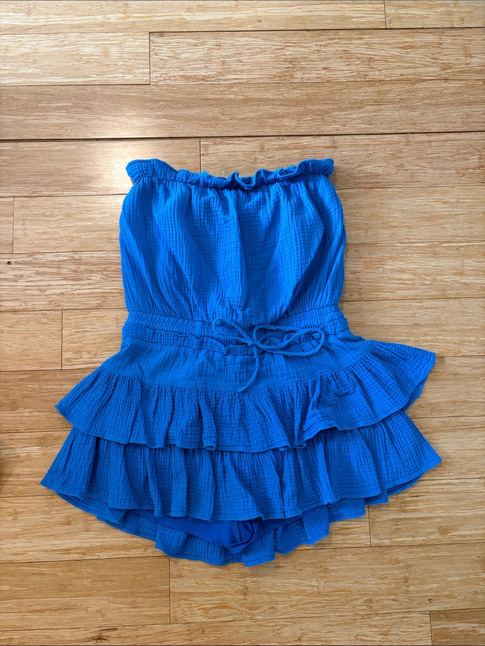day + moon strapless romper